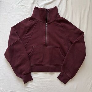 ❤️SOLD❤️ Lululemon burgundy half zip